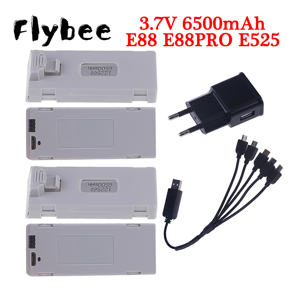 Rc Hobby Usa - Orijinal E88 pil için 3.7V 6500mAh