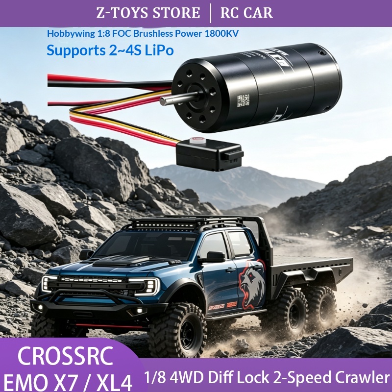 Rc Hobby Grade Crawler - CROSSRC EMO X7 XL4 1/8 ölçekli,