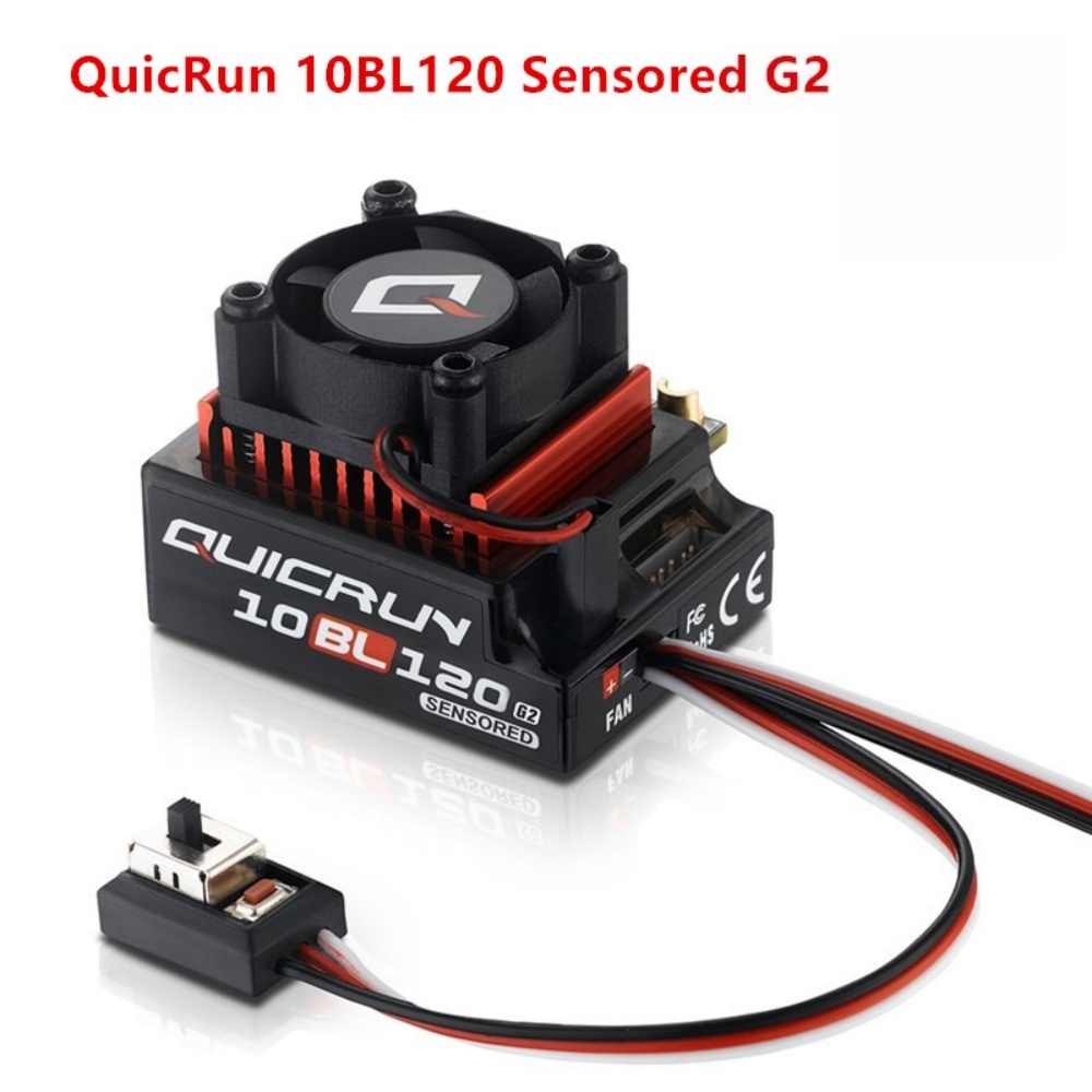 Rc Hobby Grade Plane - FATJAY Hobbywing QUICRUN-10BL-120-G2 120A ESC Sensörlü
