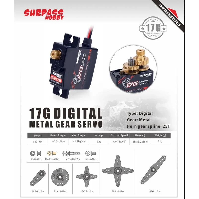 SURPASS Hobby S0017M 17g Yükse - Hobby Quality Rc Cars incelemesi ve fiyatı